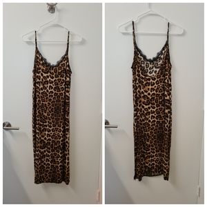 Leopard Print Midi Dress